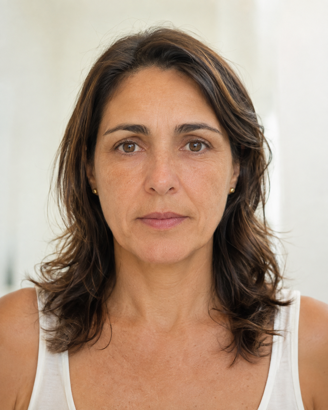 Antes do protocolo de bioestimulador de colágeno